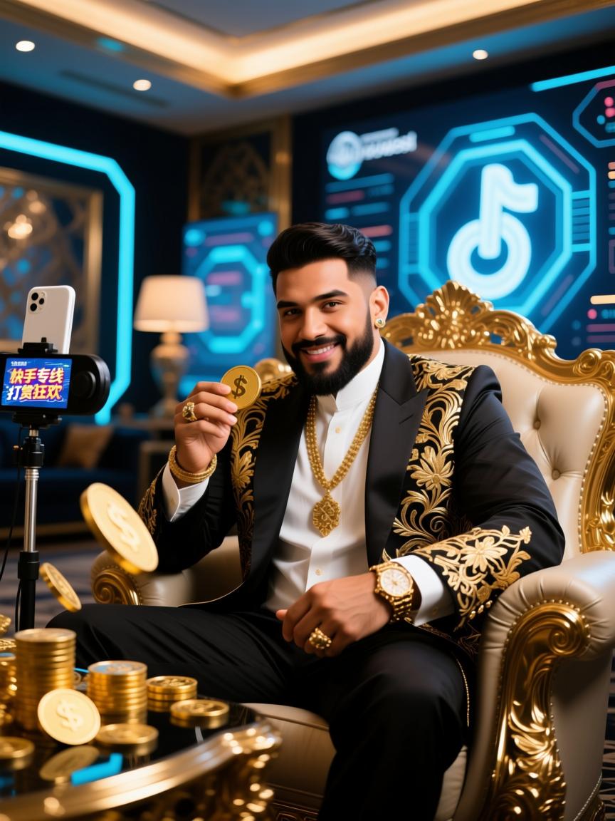 中东土豪豪横宠粉!快手直播专线引爆打赏狂欢