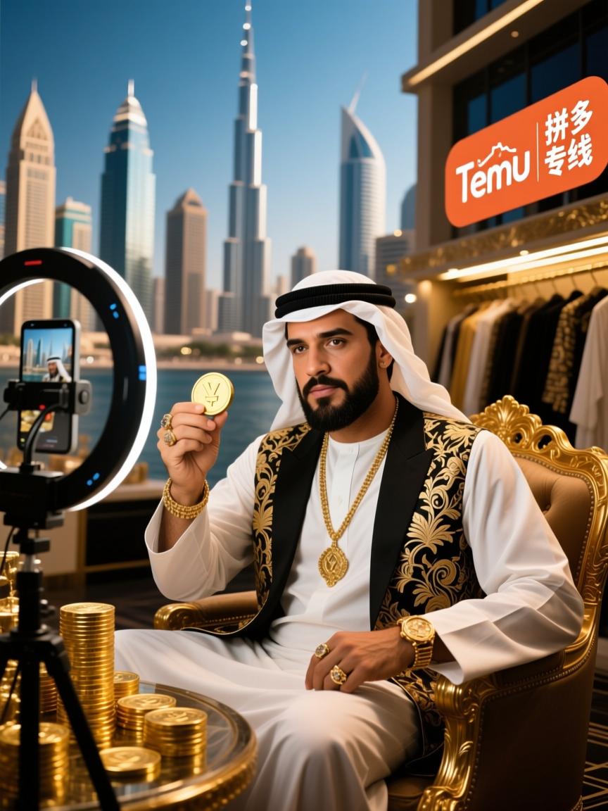 中东土豪也疯狂?拼多多Temu直播专线突袭迪拜,揭秘低价货源野路子