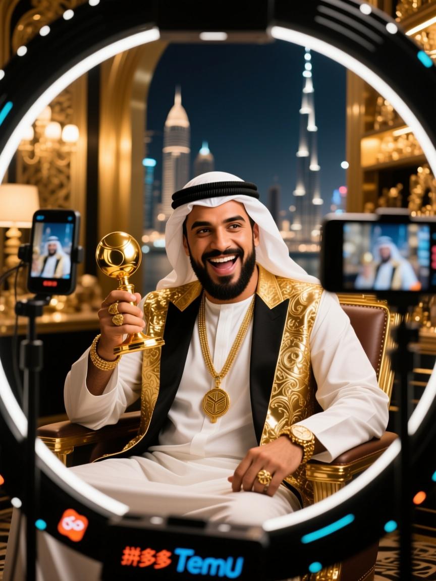 中东土豪也疯狂?拼多多Temu直播专线突袭迪拜,揭秘低价货源野路子