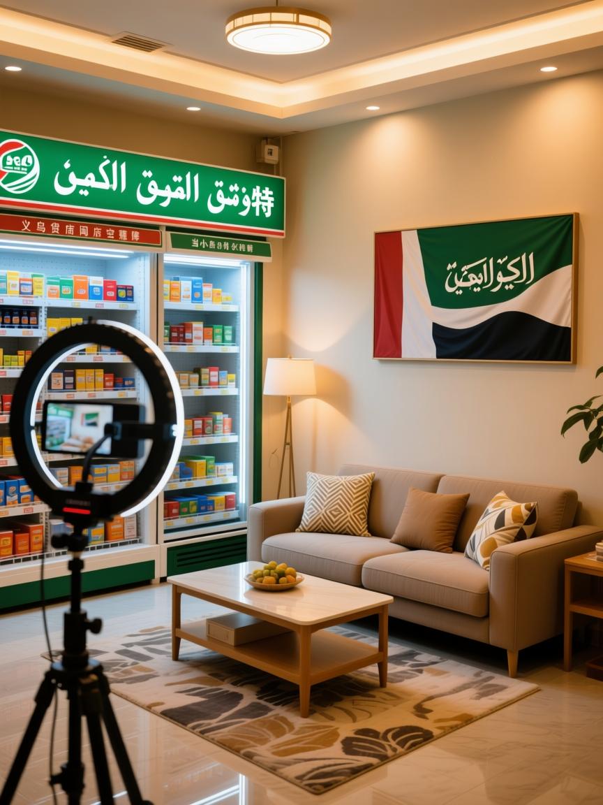 义乌货闯沙特，当小卖部直播空降利雅得客厅