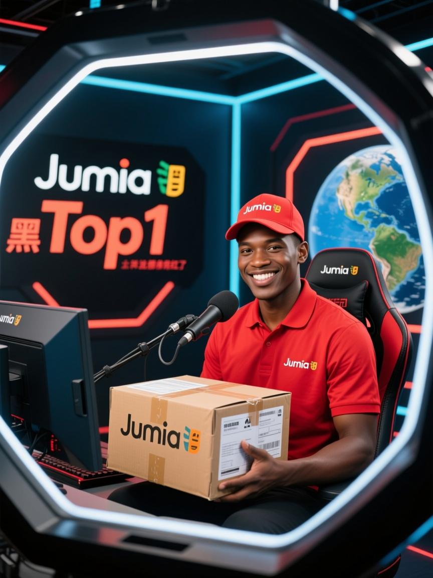 赤道边开播,黑五Top1,Jumia直播间里连快递小哥都红了