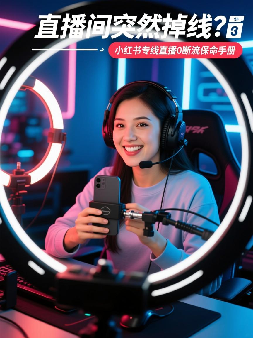 直播间突然掉线?3年踩坑总结,小红书专线直播0断流保命手册
