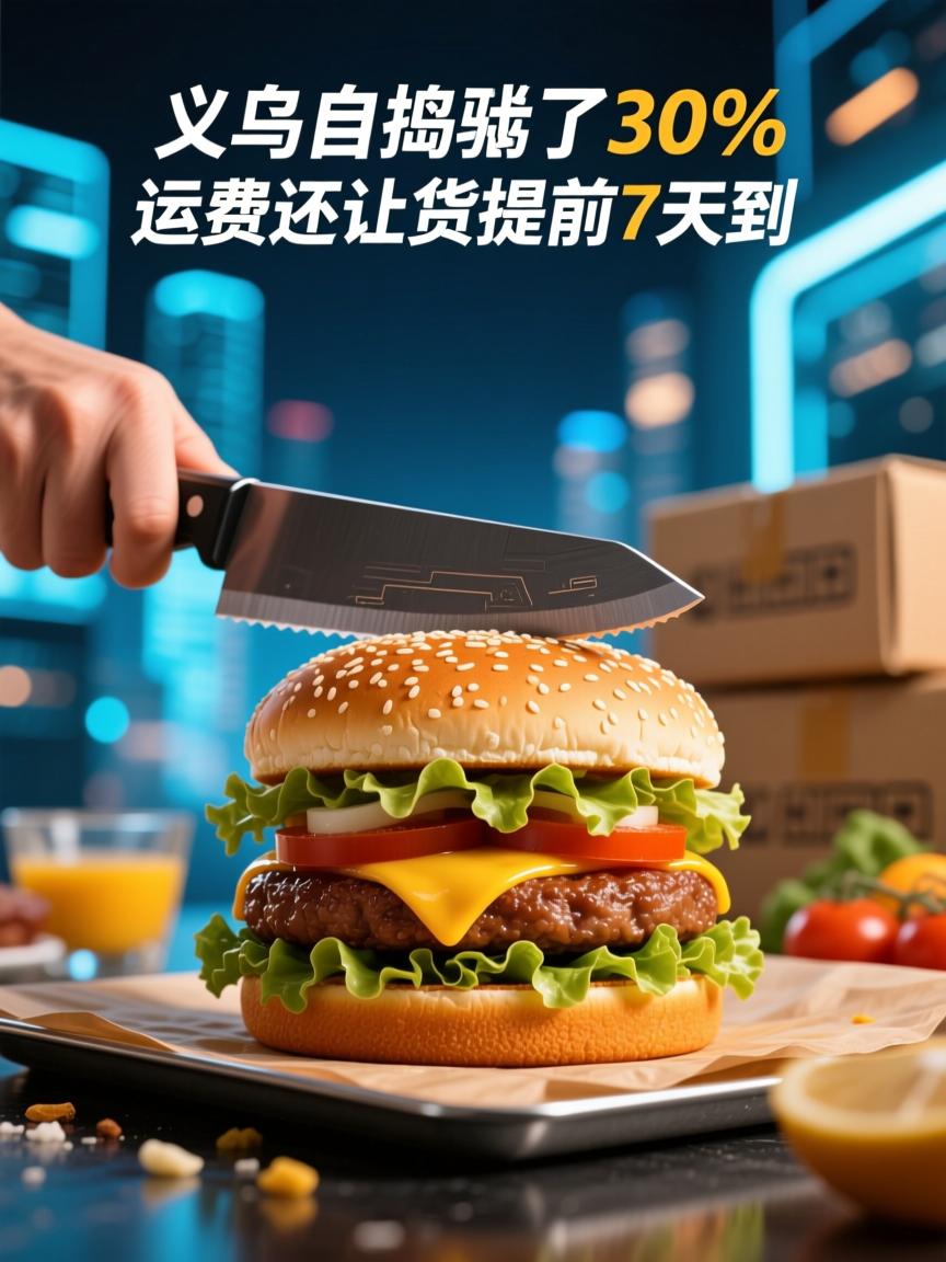 义乌直捣汉堡,我砍了30%运费还让货提前7天到