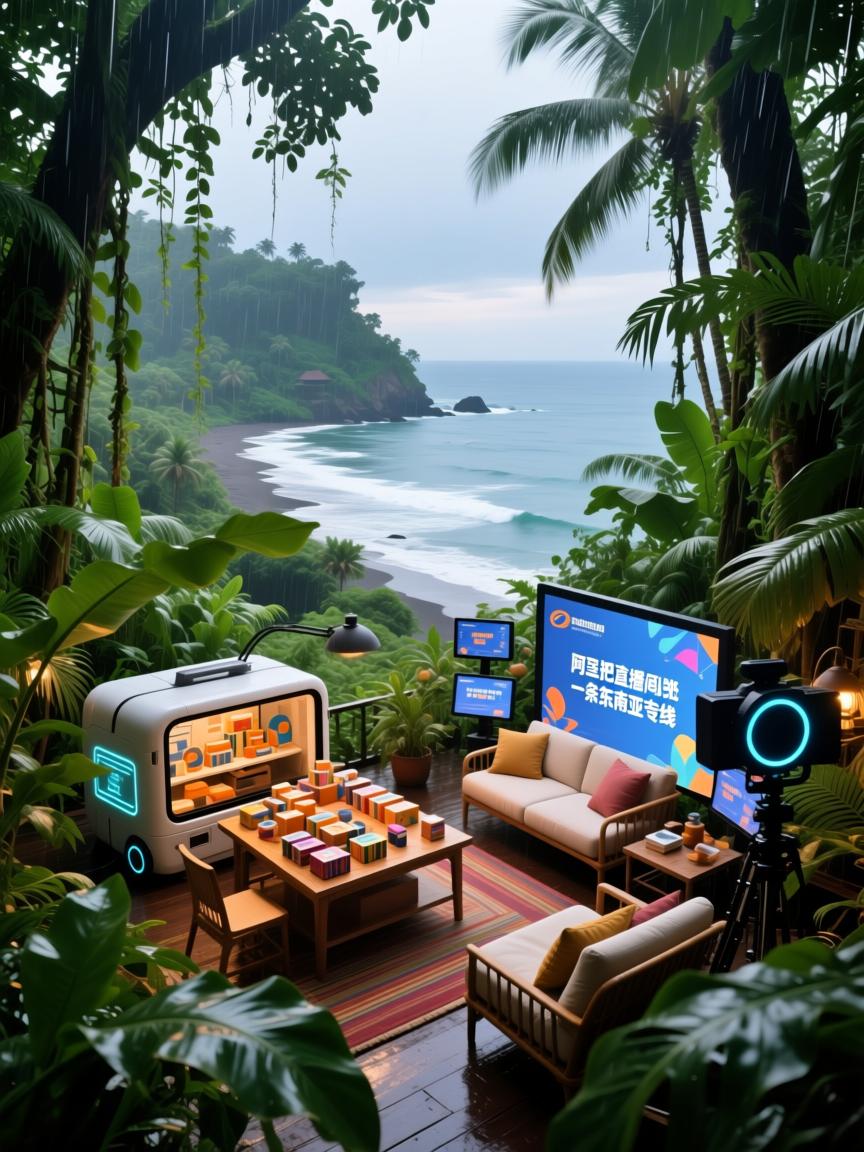 阿里把直播间搬进雨林,一条东南亚专线,让中国小商品吹进巴厘岛的海风