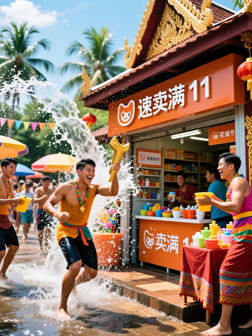泼水节专线直播狂飙,一条东南亚网络通道把速卖通小店送上类目第一