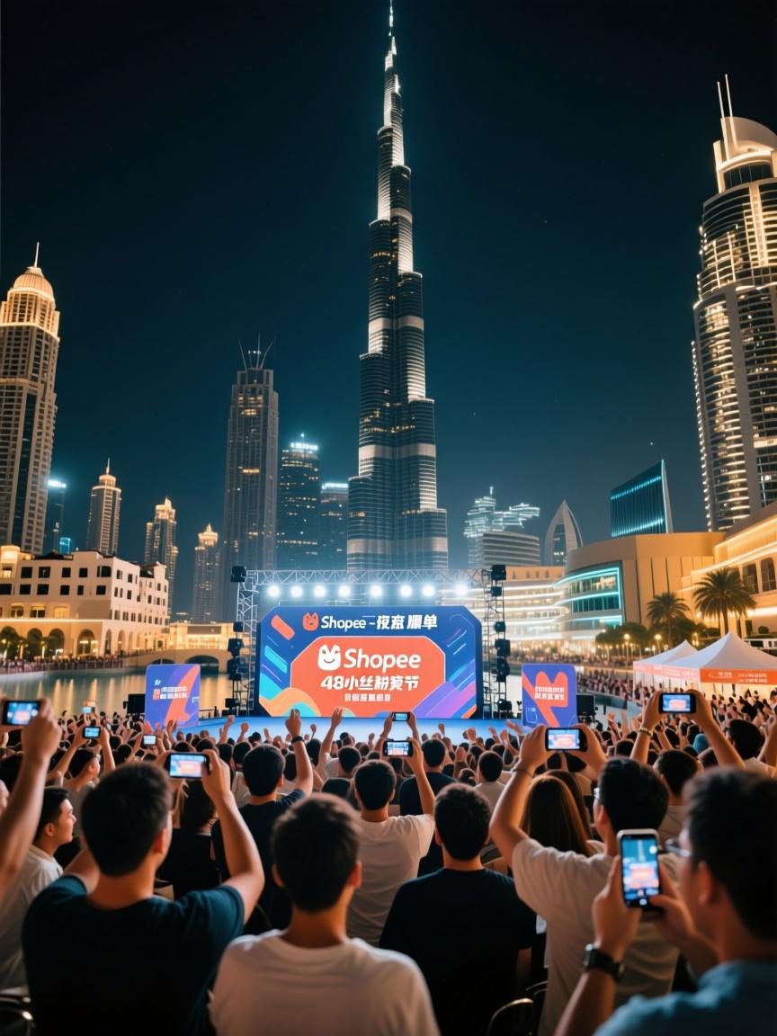 迪拜凌晨2点上播爆单!中东Shopee夜猫子粉丝节全程复盘,翻车、回血与48小时冲榜实录