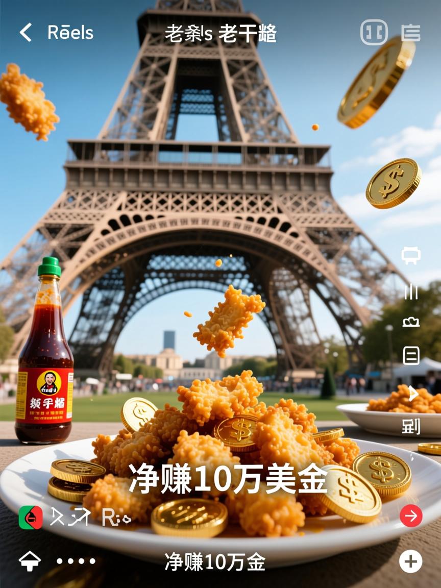 3条Reels+老干妈,我把义乌小商品炸到巴黎铁塔下净赚10万美金