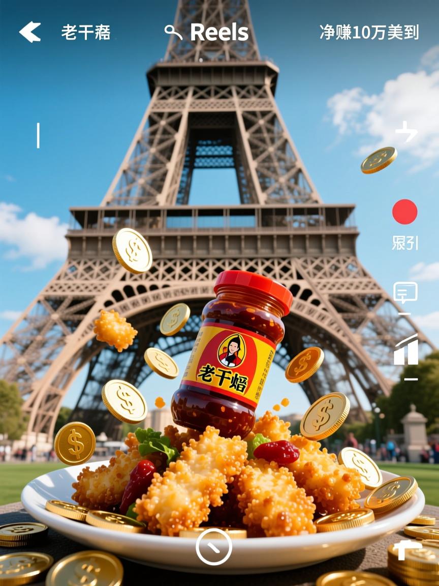 3条Reels+老干妈,我把义乌小商品炸到巴黎铁塔下净赚10万美金