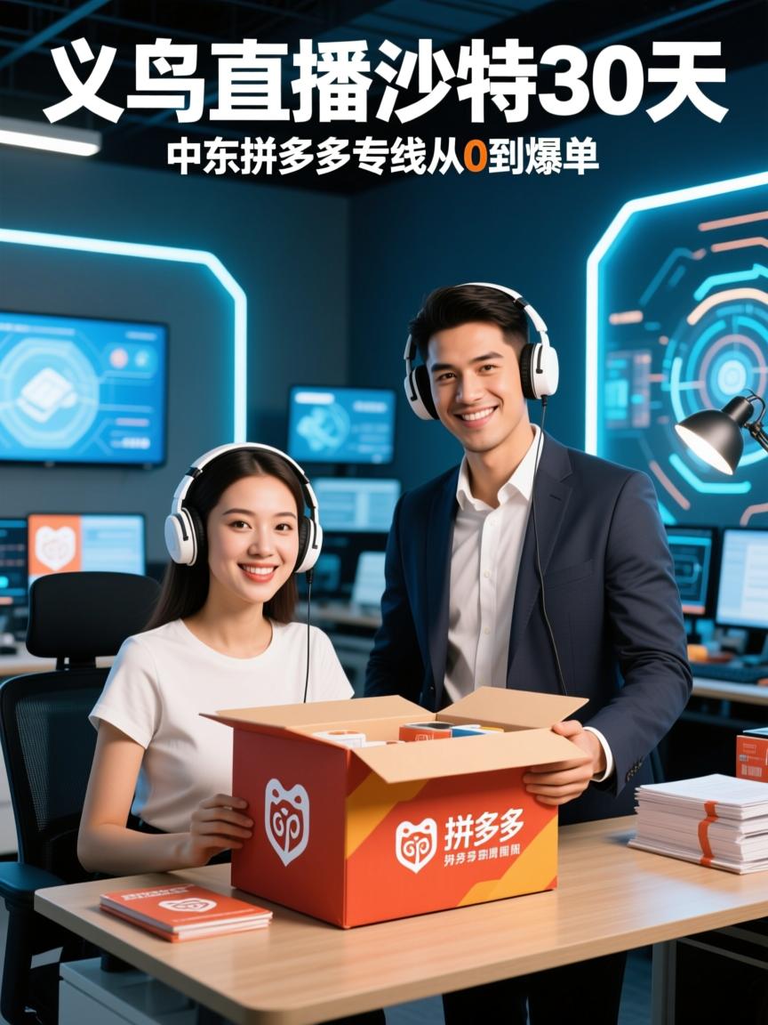义乌直播沙特30天，中东拼多多专线从0到爆单