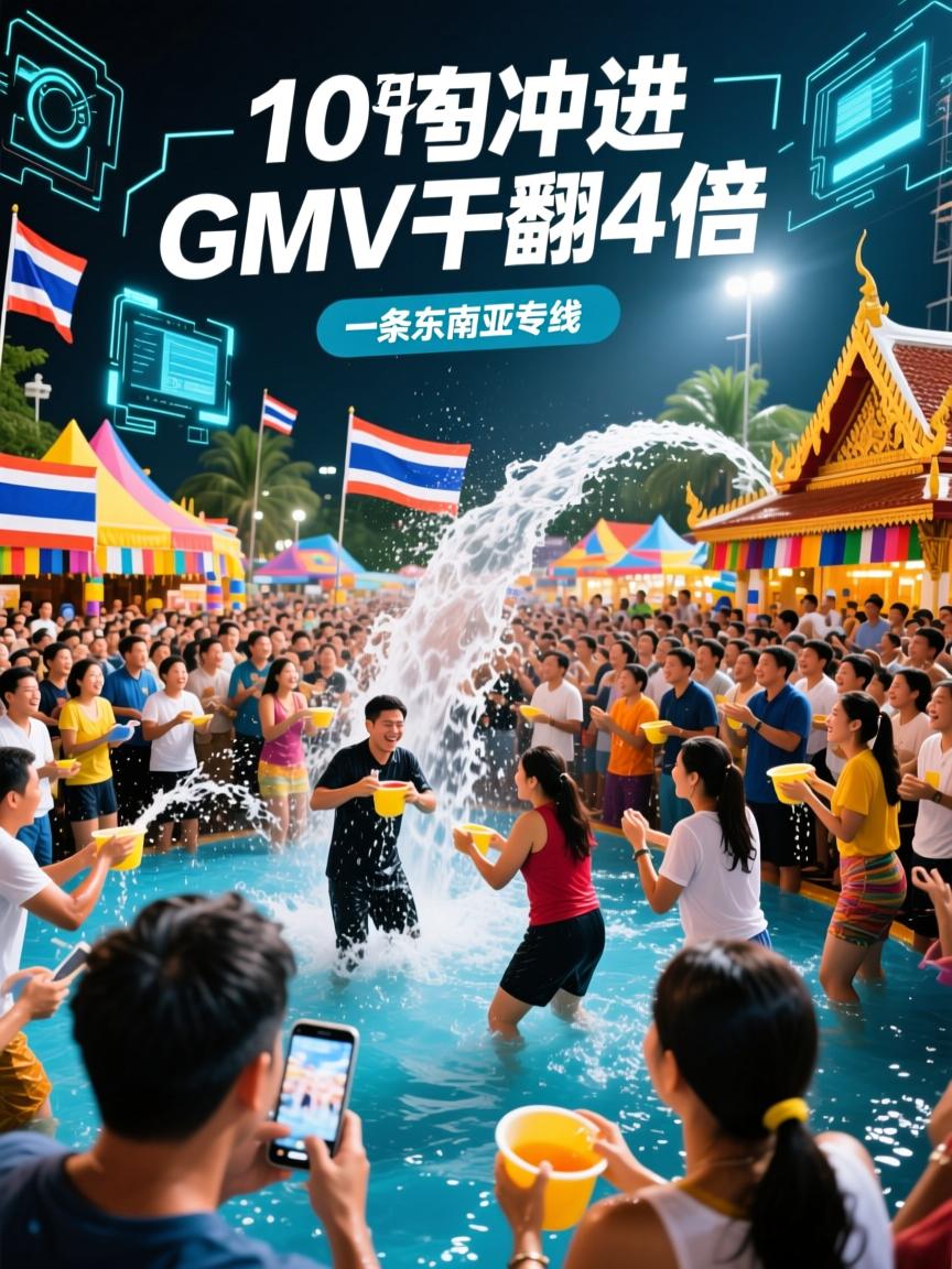 10万泰国人冲进直播间,一条东南亚专线借泼水节把GMV干翻4倍
