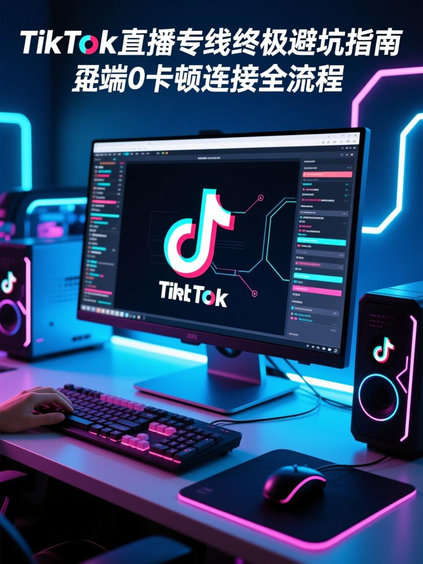TikTok直播专线终极避坑指南，电脑端0卡顿连接全流程