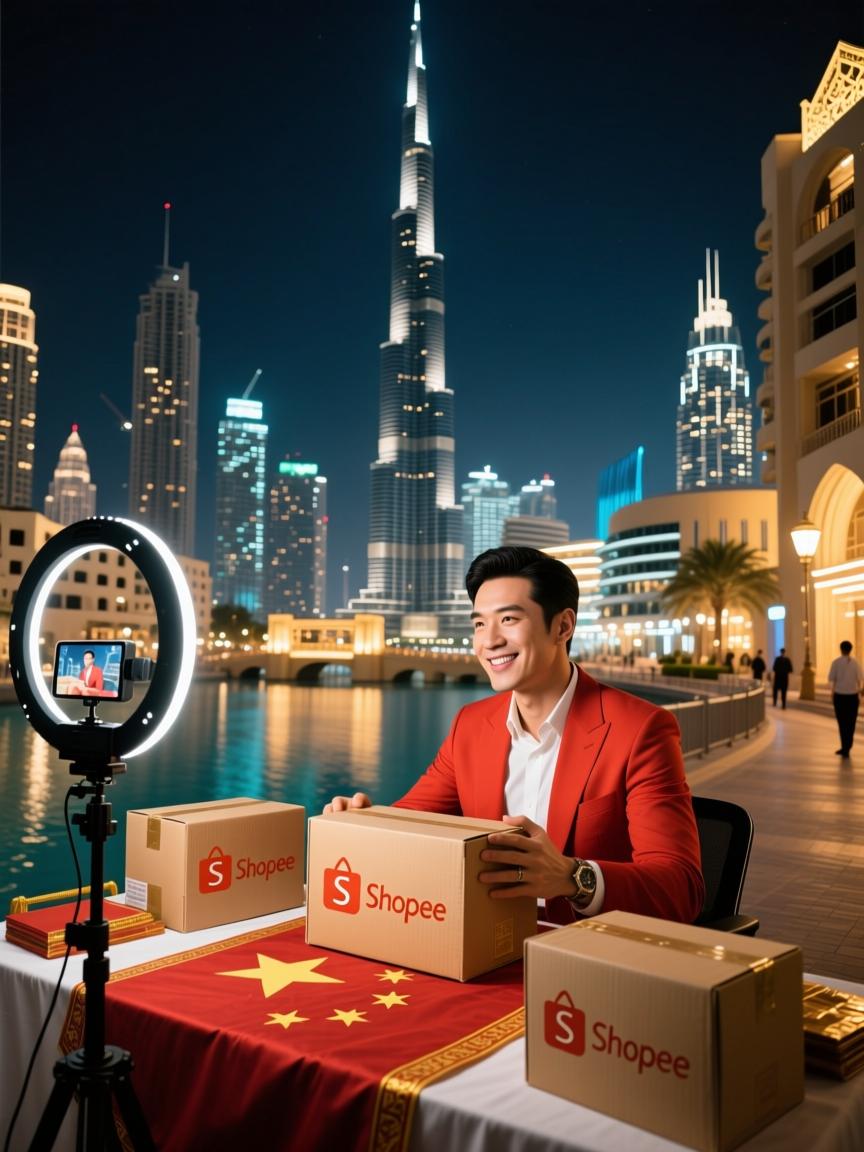 迪拜凌晨两点揭秘,Shopee直播专线如何把中国小货一键卖进中东土豪口袋