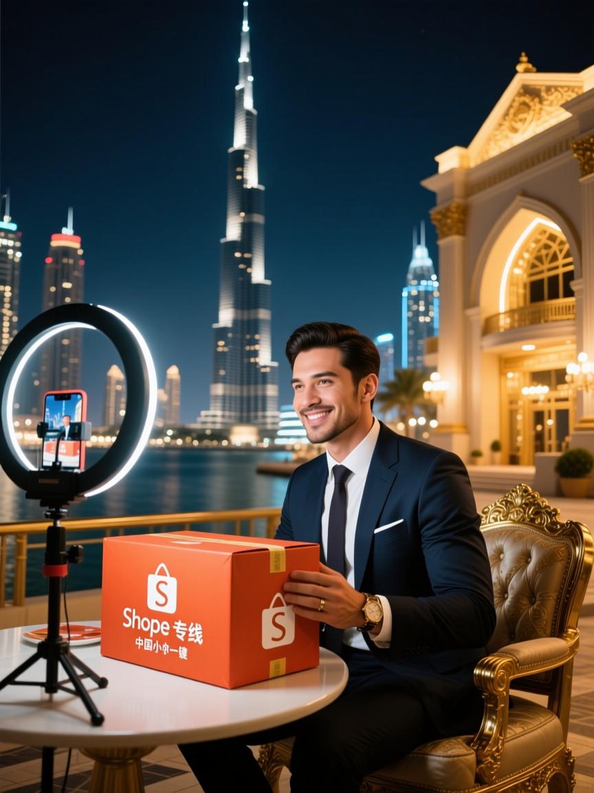 迪拜凌晨两点揭秘，Shopee直播专线如何把中国小货一键卖进中东土豪口袋