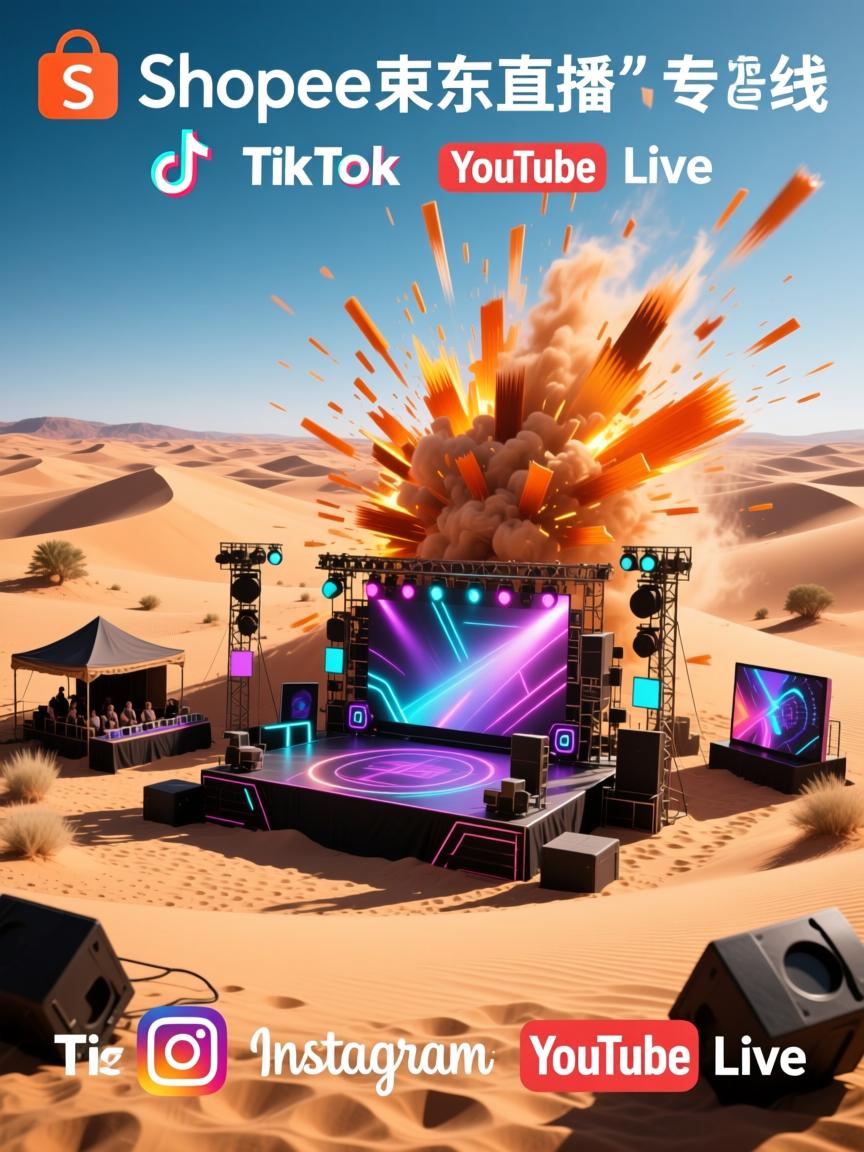 把沙漠刷成弹幕，Shopee中东直播专线沙丘蹦迪局引爆TikTok、Instagram、YouTube Live