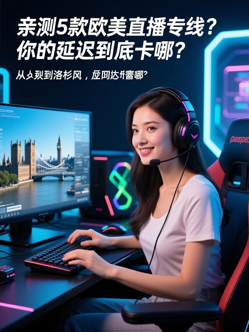 亲测5款欧美直播专线,从伦敦到洛杉矶,你的延迟到底卡在哪?