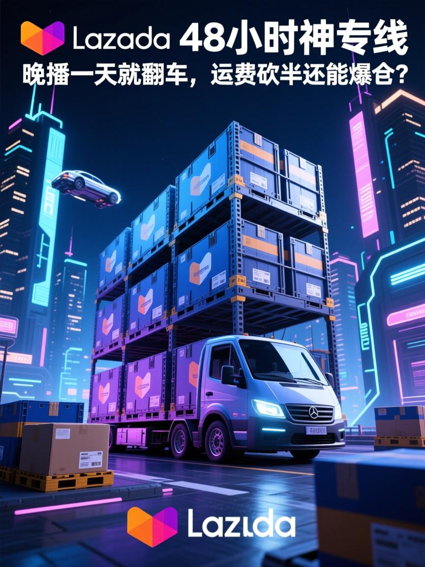 Lazada 48小时神专线，晚播一天就翻车，运费砍半还能爆仓？