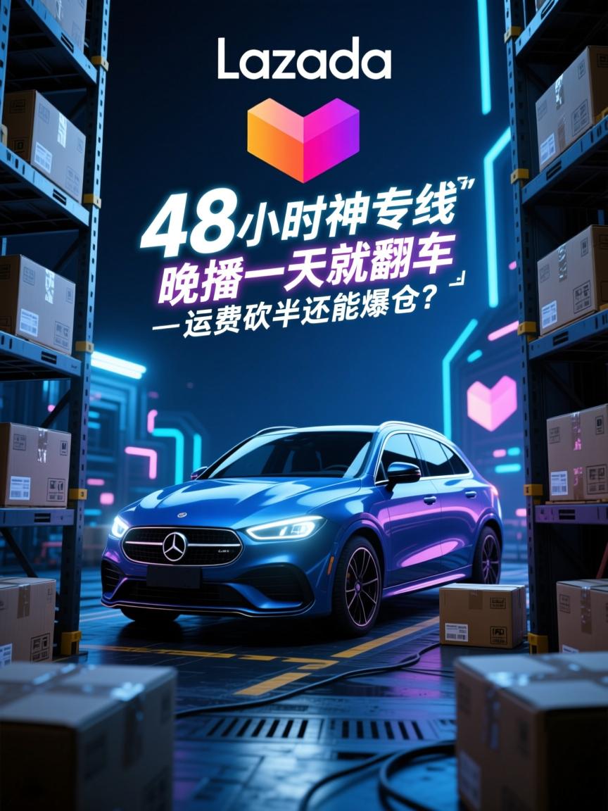 Lazada 48小时神专线,晚播一天就翻车,运费砍半还能爆仓?