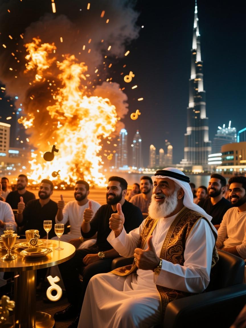 迪拜凌晨3点爆火十万赞,中东老铁都在看的快手黄金档