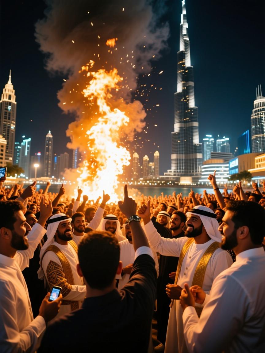 迪拜凌晨3点爆火十万赞,中东老铁都在看的快手黄金档