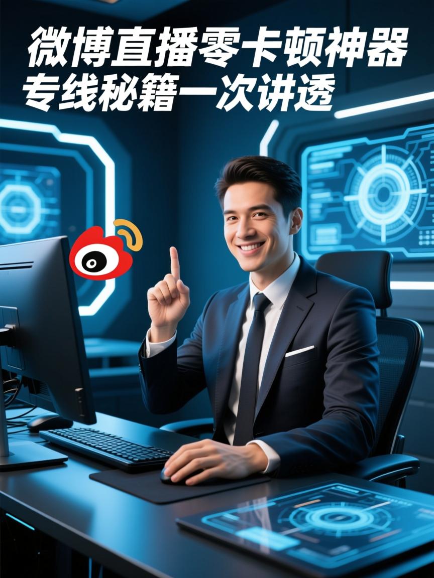 微博直播零卡顿神器,专线秘籍一次讲透