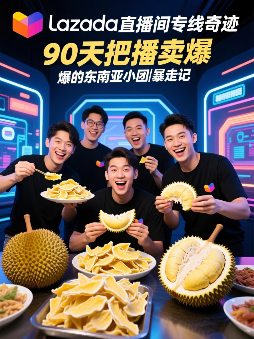 Lazada直播间专线奇迹，90天把榴莲干卖爆的东南亚小团队暴走记