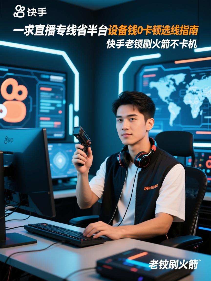 一条直播专线省半台设备钱，快手0卡顿选线指南，老铁刷火箭不卡机