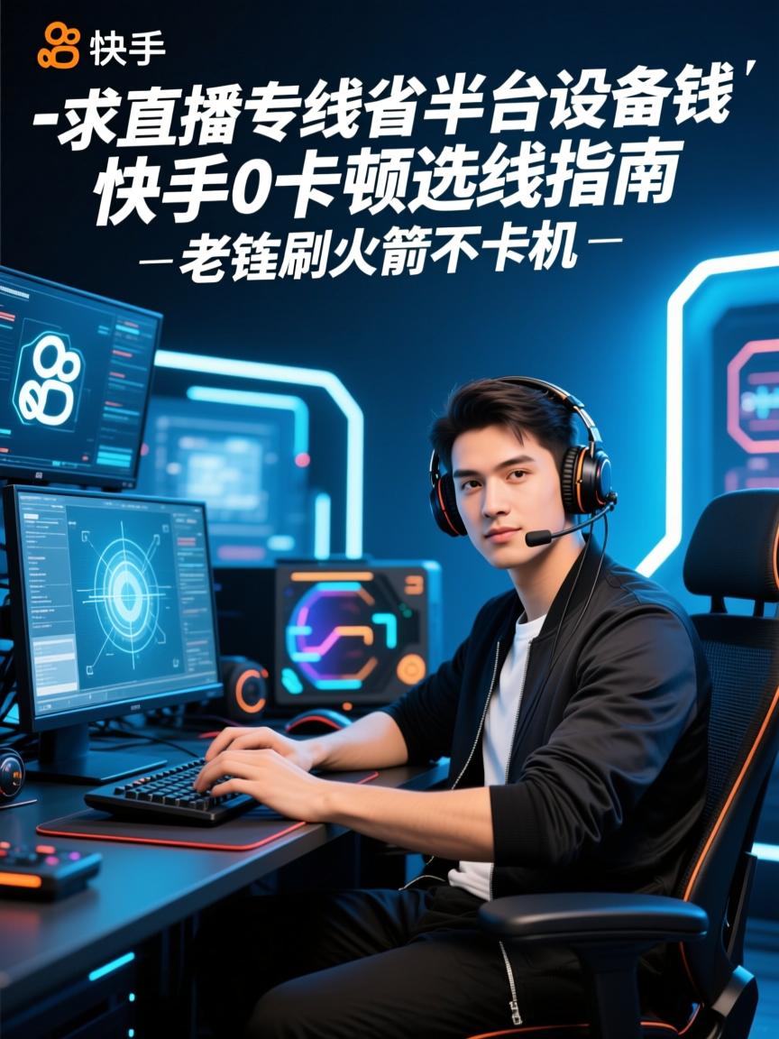 一条直播专线省半台设备钱,快手0卡顿选线指南,老铁刷火箭不卡机