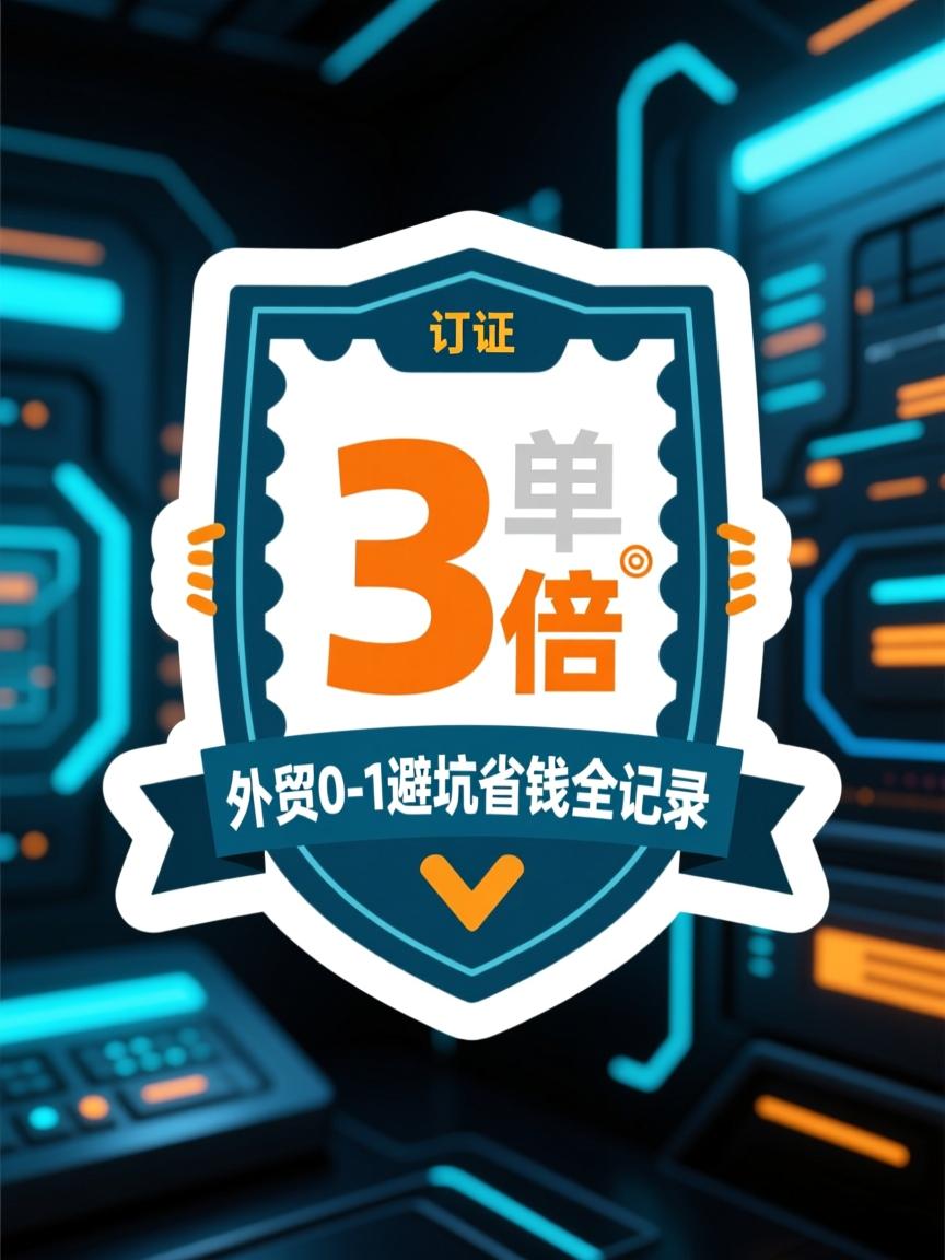 一张认证贴纸让订单翻3倍,外贸0-1避坑省钱全记录