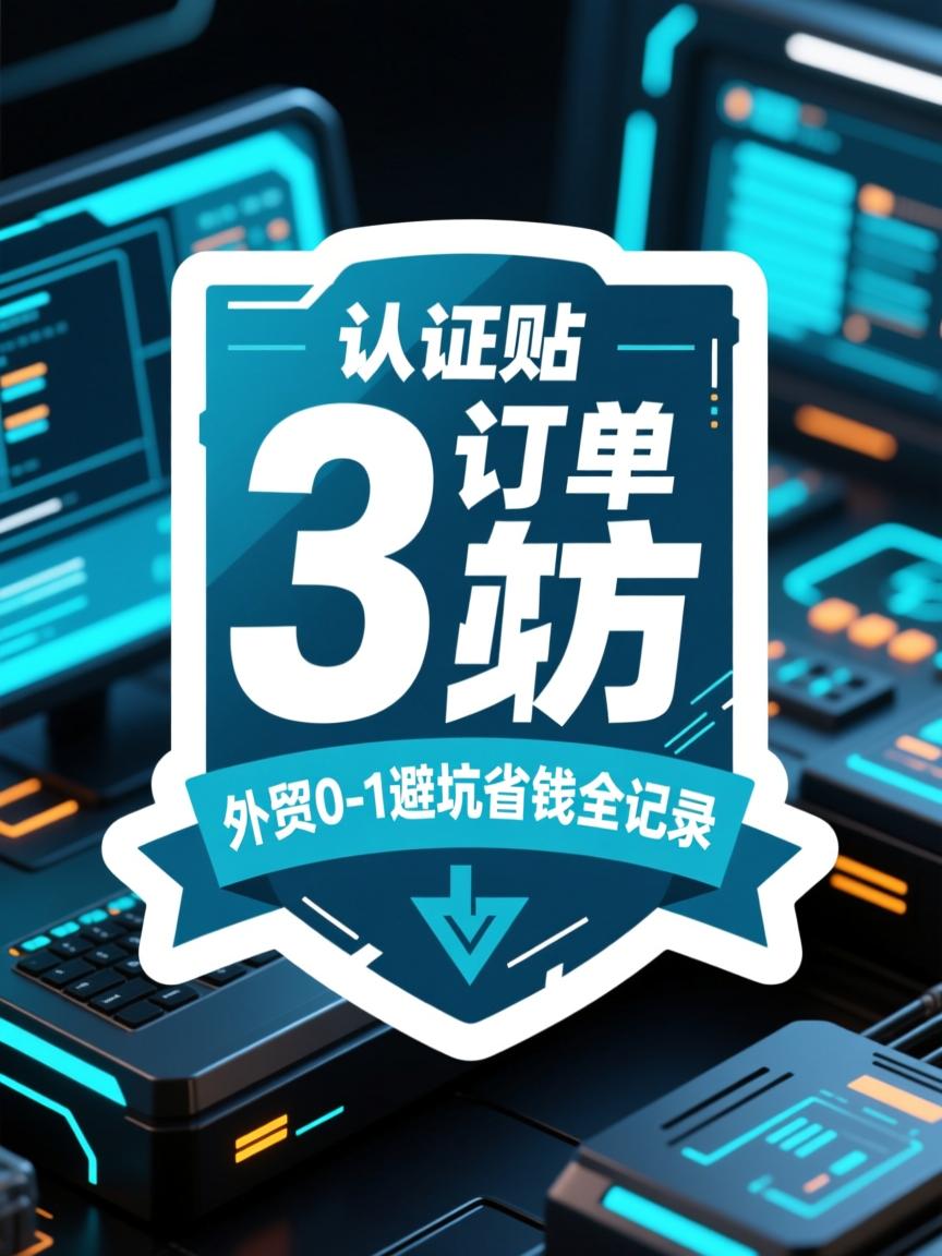 一张认证贴纸让订单翻3倍,外贸0-1避坑省钱全记录