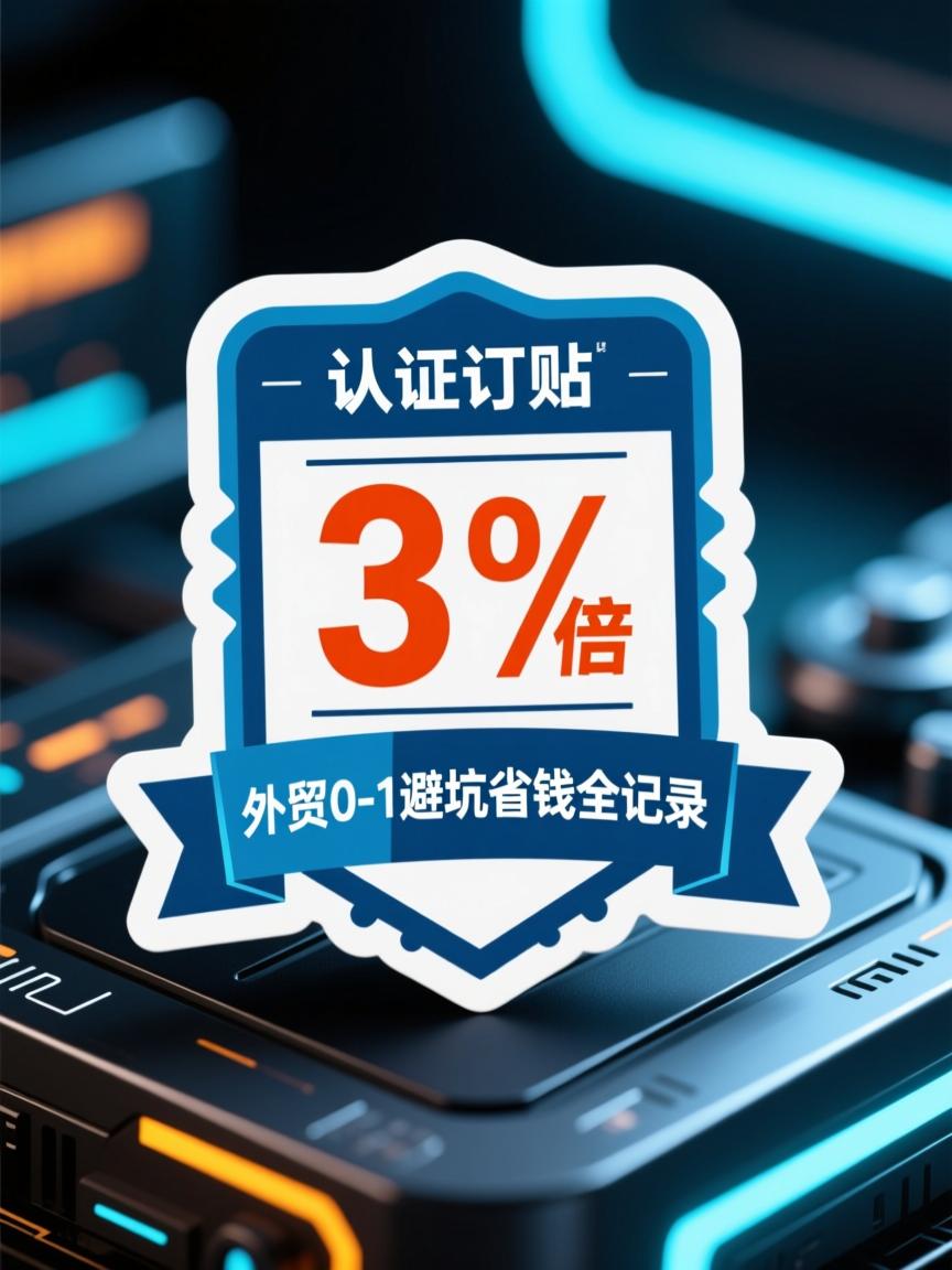 一张认证贴纸让订单翻3倍,外贸0-1避坑省钱全记录