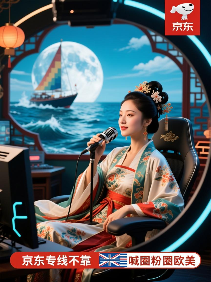 中式松弛感直播出海,京东专线不靠喊麦圈粉欧美