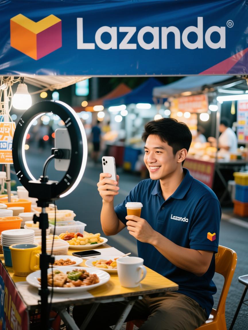 从路边摊到流量王国,一个曼谷小卖家在Lazada直播间里翻盘的90天日记-东南亚直播带货,