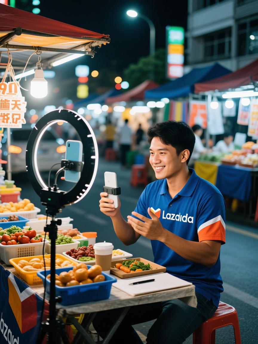 从路边摊到流量王国,一个曼谷小卖家在Lazada直播间里翻盘的90天日记-东南亚直播带货,