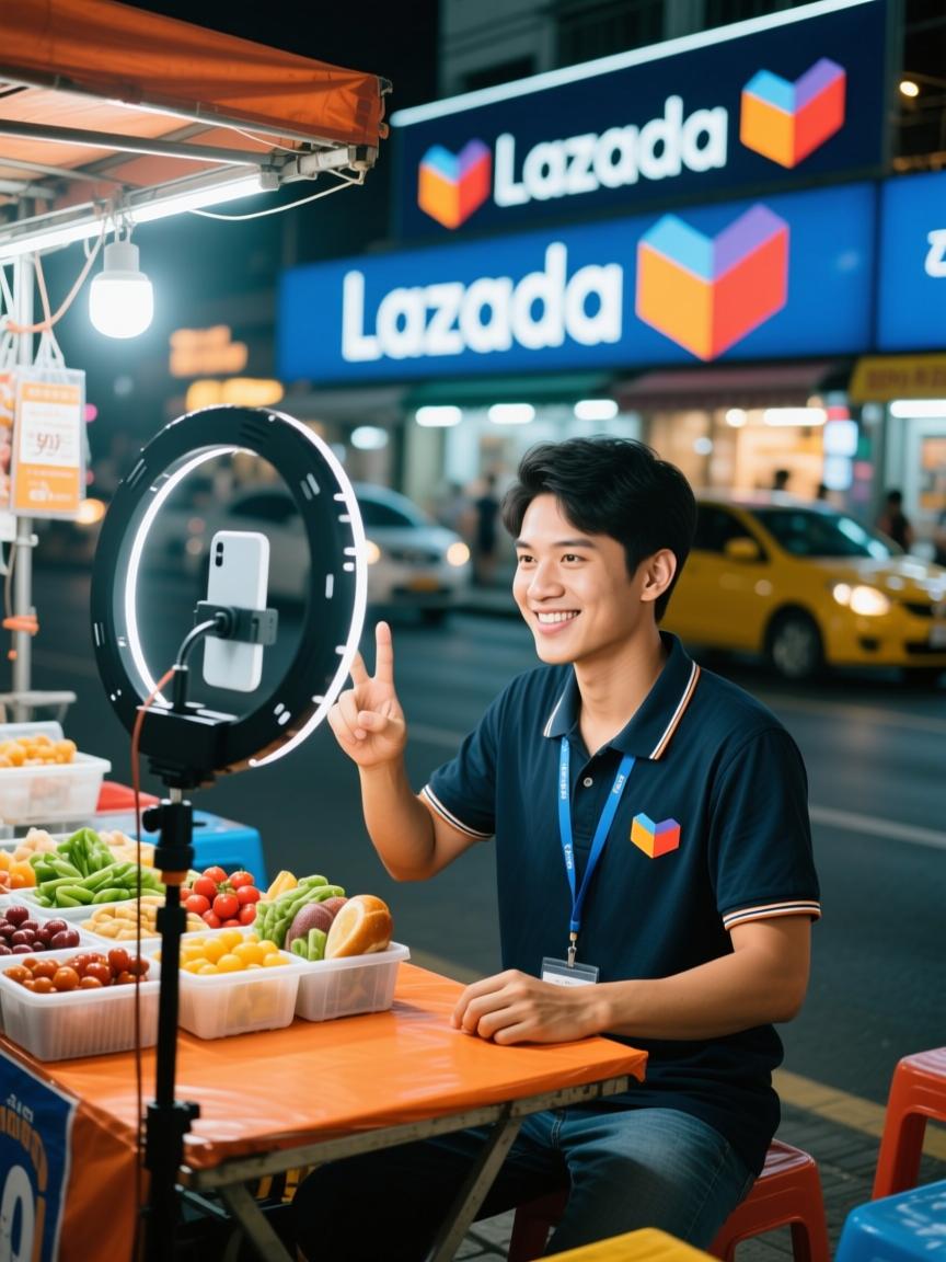从路边摊到流量王国,一个曼谷小卖家在Lazada直播间里翻盘的90天日记-东南亚直播带货,