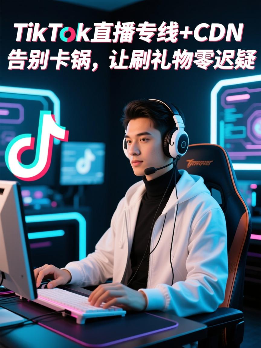 TikTok直播专线+CDN，告别卡锅，让刷礼物零迟疑