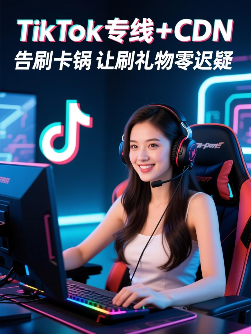 TikTok直播专线+CDN,告别卡锅,让刷礼物零迟疑