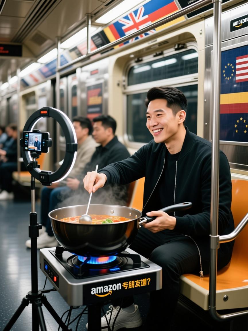 纽约地铁里的中国锅,亚马逊直播专线如何撬开欧美朋友圈?