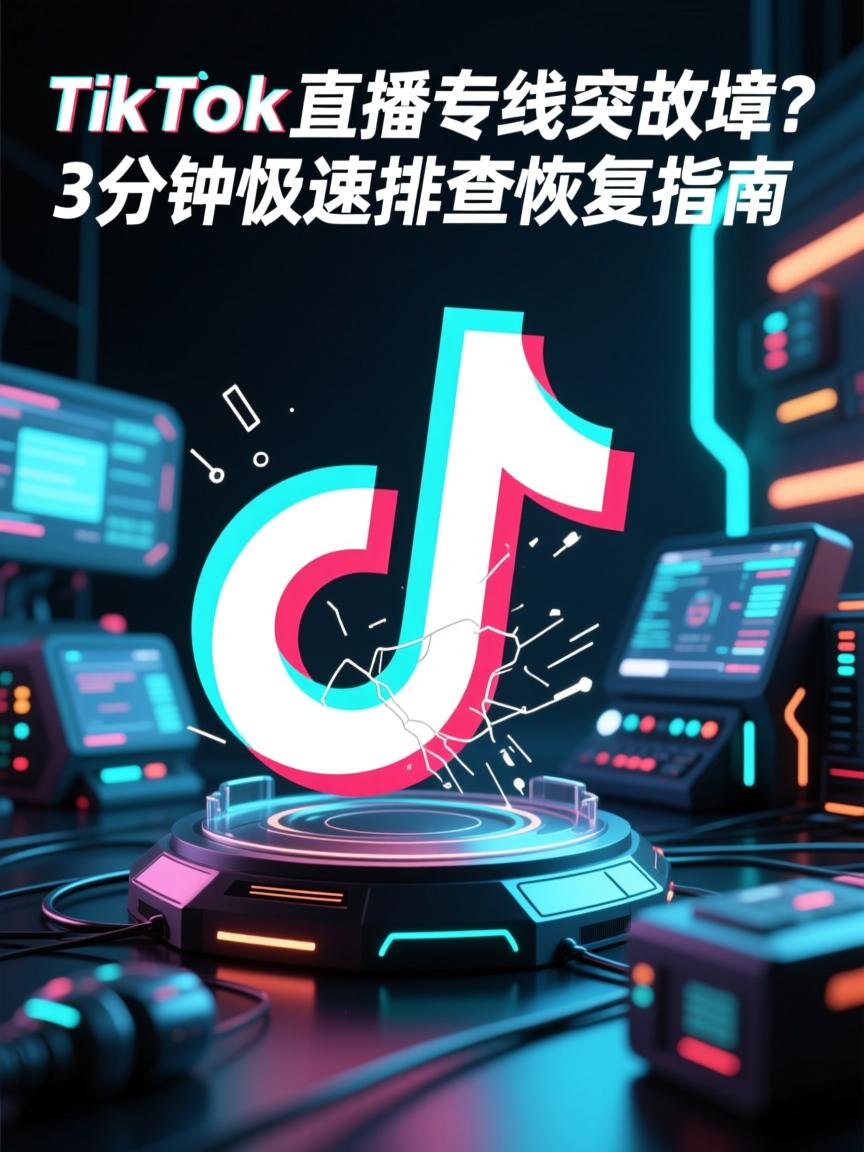 TikTok直播专线突发故障?3分钟极速排查恢复指南