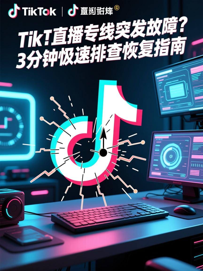 TikTok直播专线突发故障?3分钟极速排查恢复指南