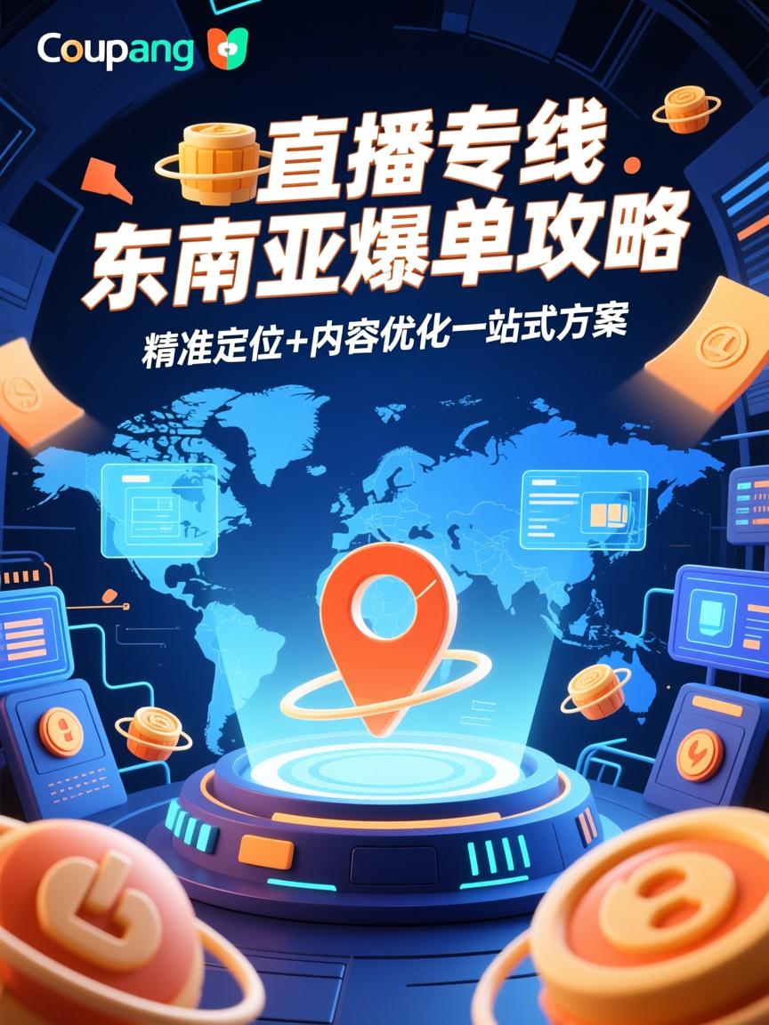 Coupang直播专线东南亚爆单攻略,精准定位+内容优化一站式方案