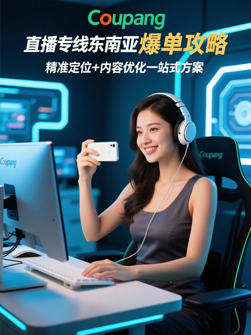 Coupang直播专线东南亚爆单攻略,精准定位+内容优化一站式方案