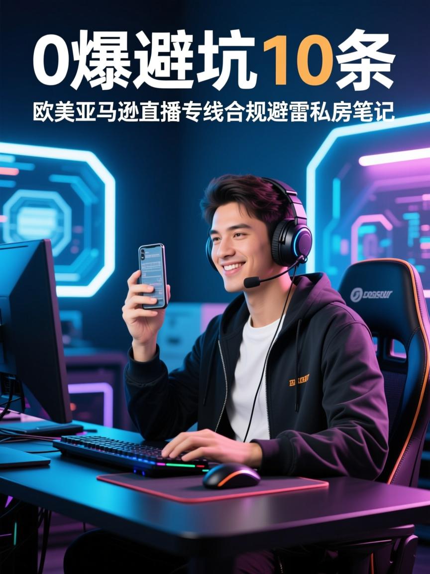 0爆避坑,10条欧美亚马逊直播专线合规避雷私房笔记