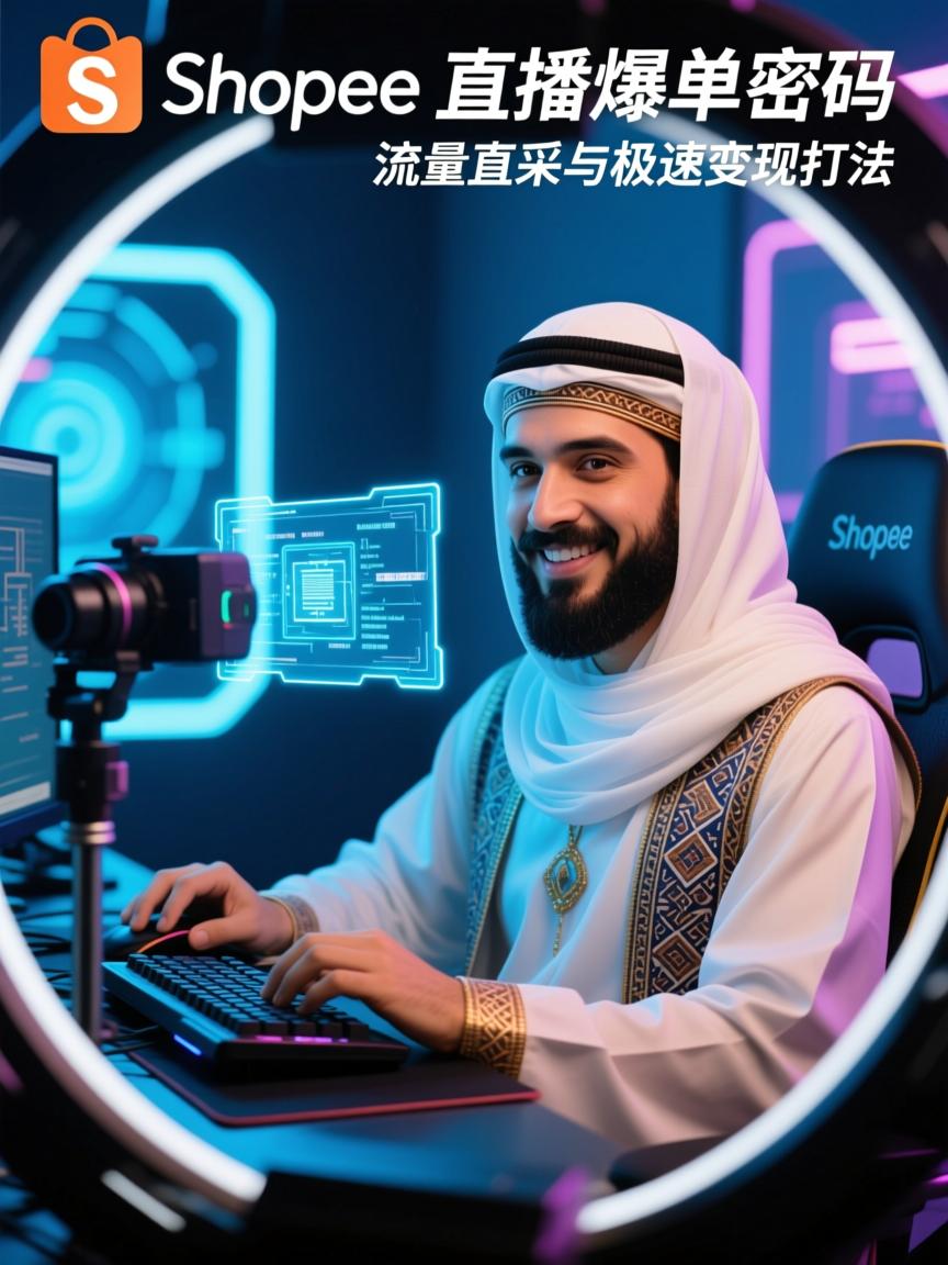 中东Shopee直播爆单密码,流量直采与极速变现打法