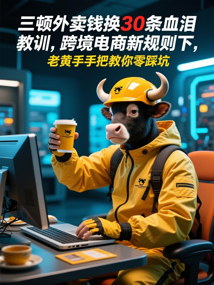三顿外卖钱换30条血泪教训,跨境电商新规则下,老黄牛手把手教你零踩坑