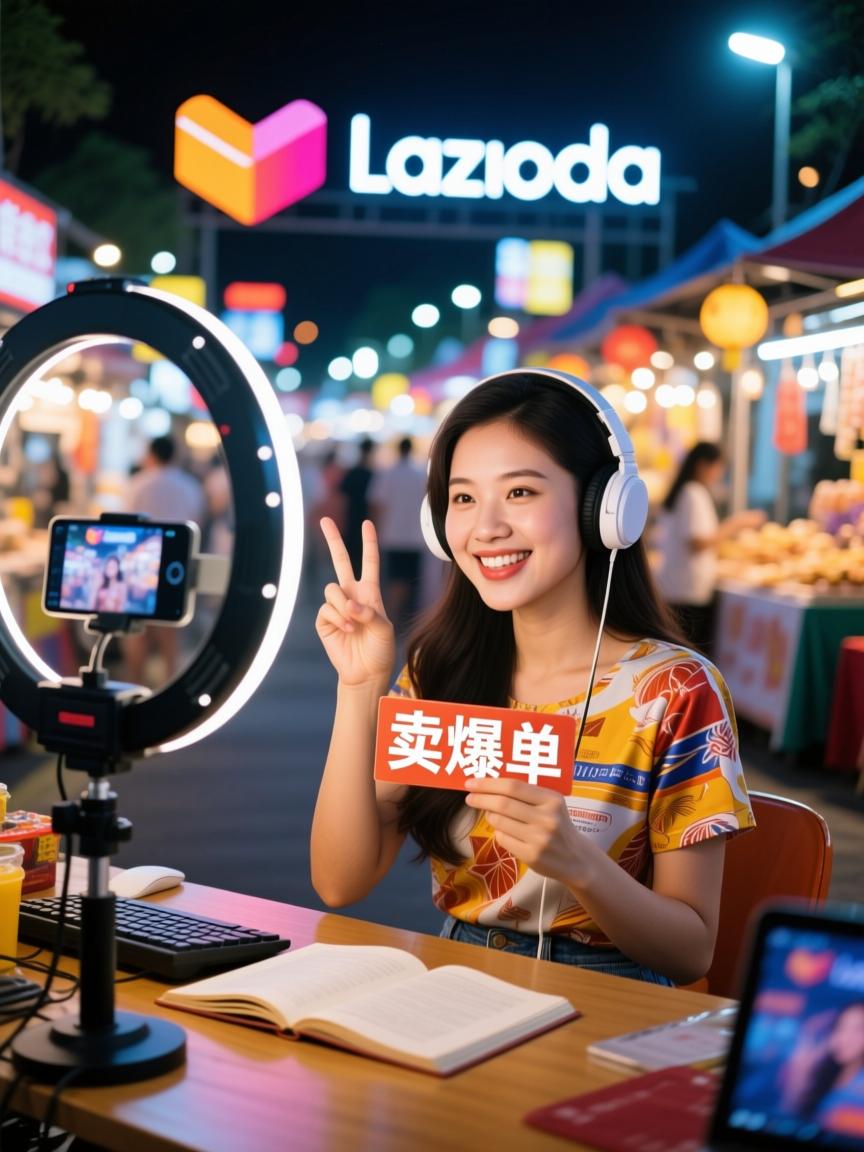 一根专线引爆Lazada夜市直播间，我在东南亚直播卖爆单