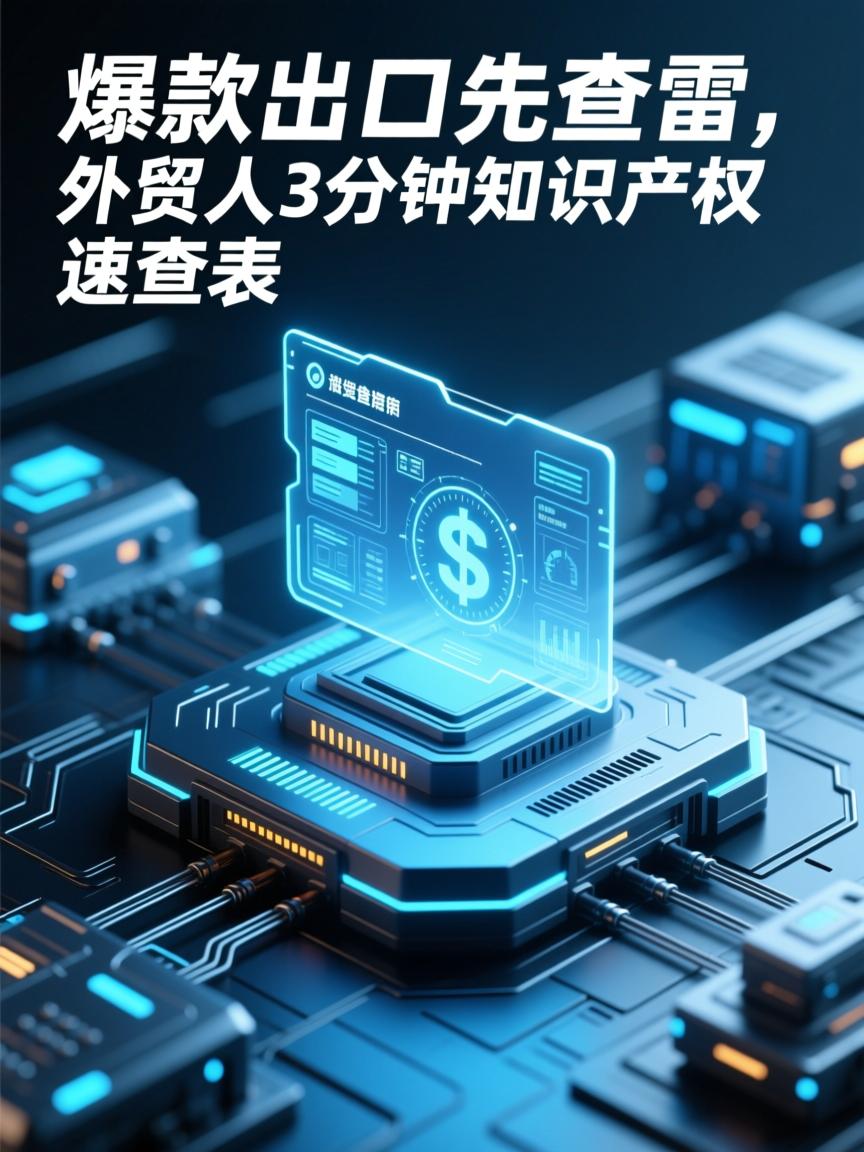 爆款出口先查雷,外贸人3分钟知识产权速查表