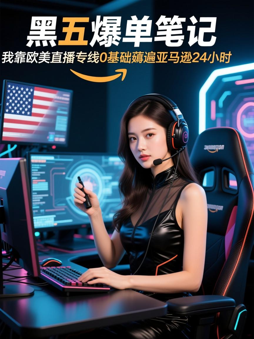 黑五爆单笔记，我靠欧美直播专线0基础薅遍亚马逊24小时