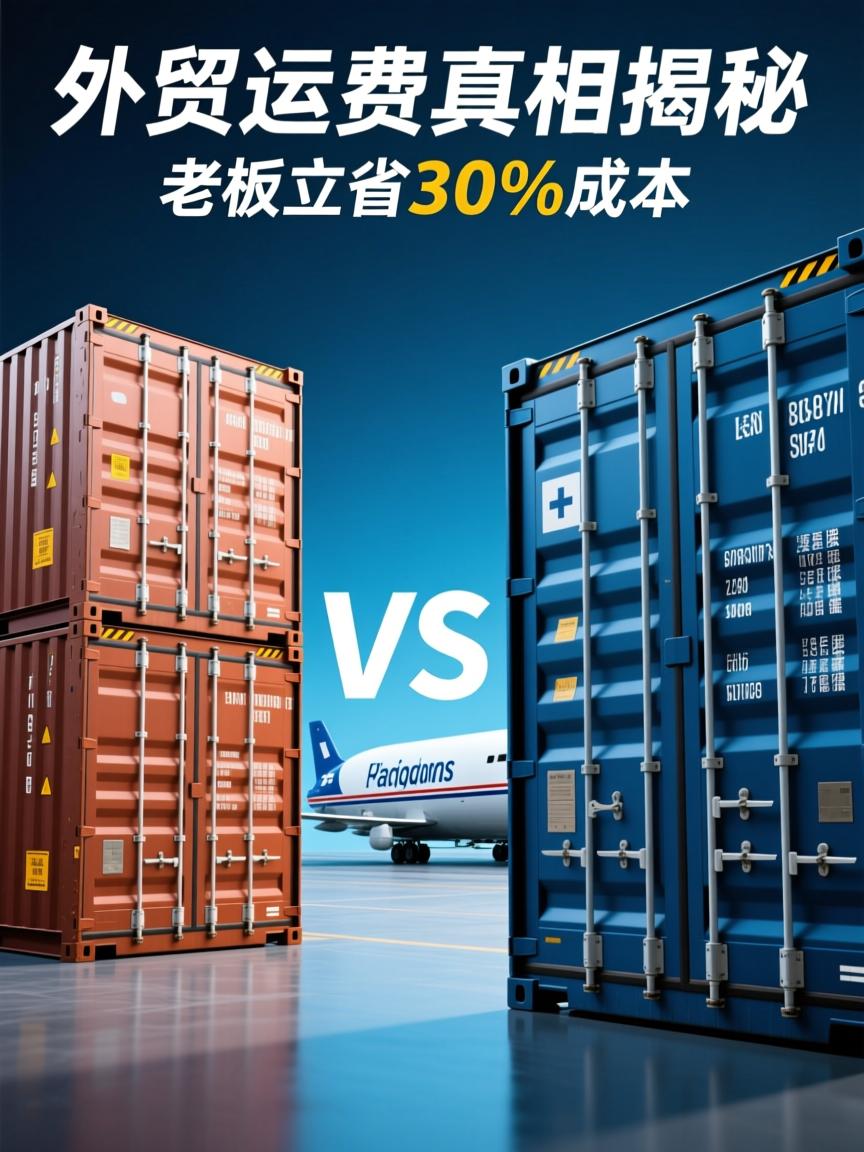 外贸运费真相大揭秘,货柜vs空运这样选,老板立省30%成本
