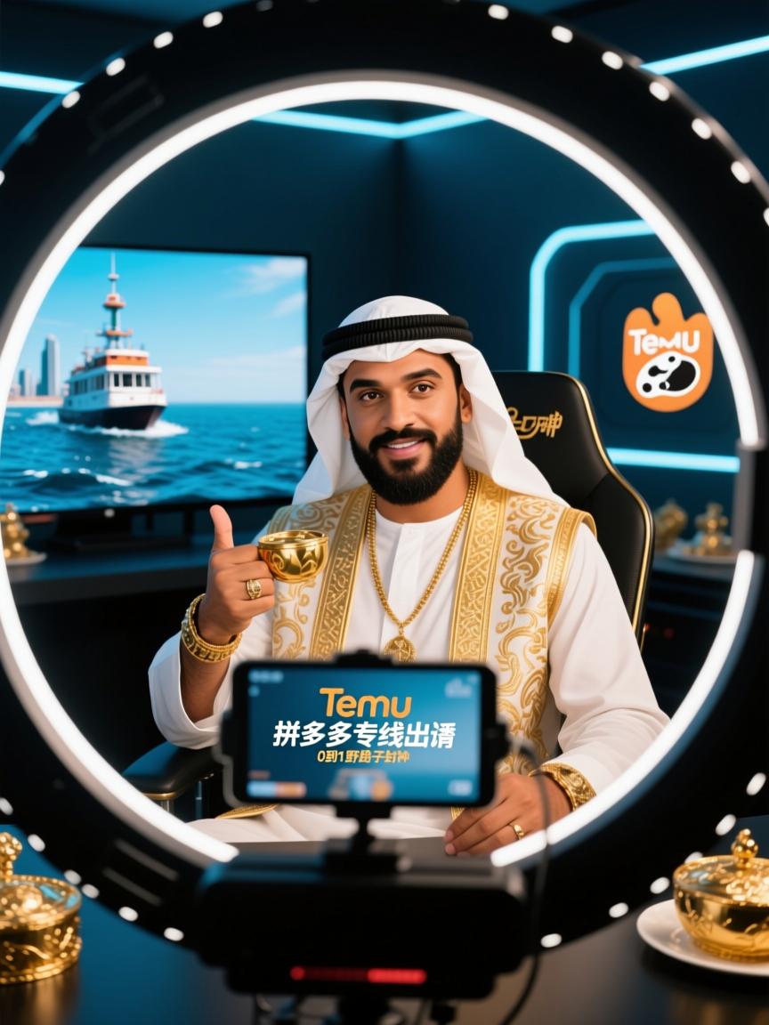 把中东土豪请进直播间，Temu拼多多专线出海，0到1直播野路子封神
