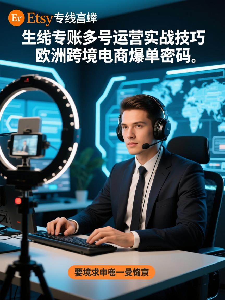 Etsy直播专线多账号运营实战技巧,欧美跨境电商爆单密码